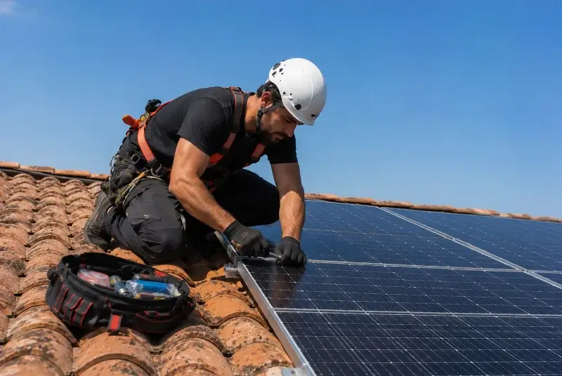 Maintenance et monitoring de panneaux solaires à Mialet