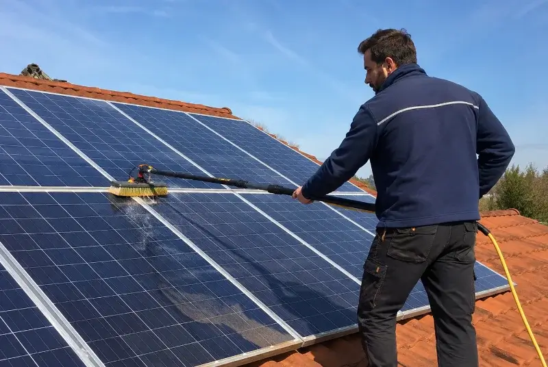 Nettoyage et entretien de panneaux solaires à Mialet